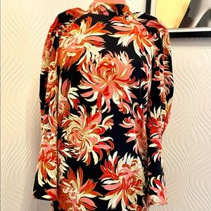 Mod style pattern floral dress Size S